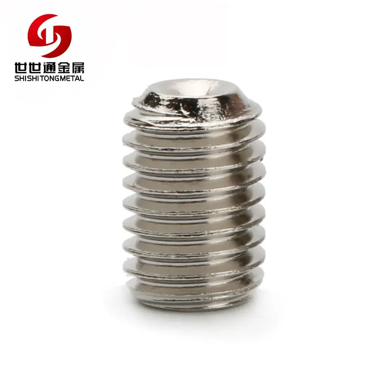 Custom Aluminum/Brass/Stainless Steel DIN 914 916 944 M2 M4 Grub Allen Hex Socket Set Screw For Belt Buckle Or Door Handle