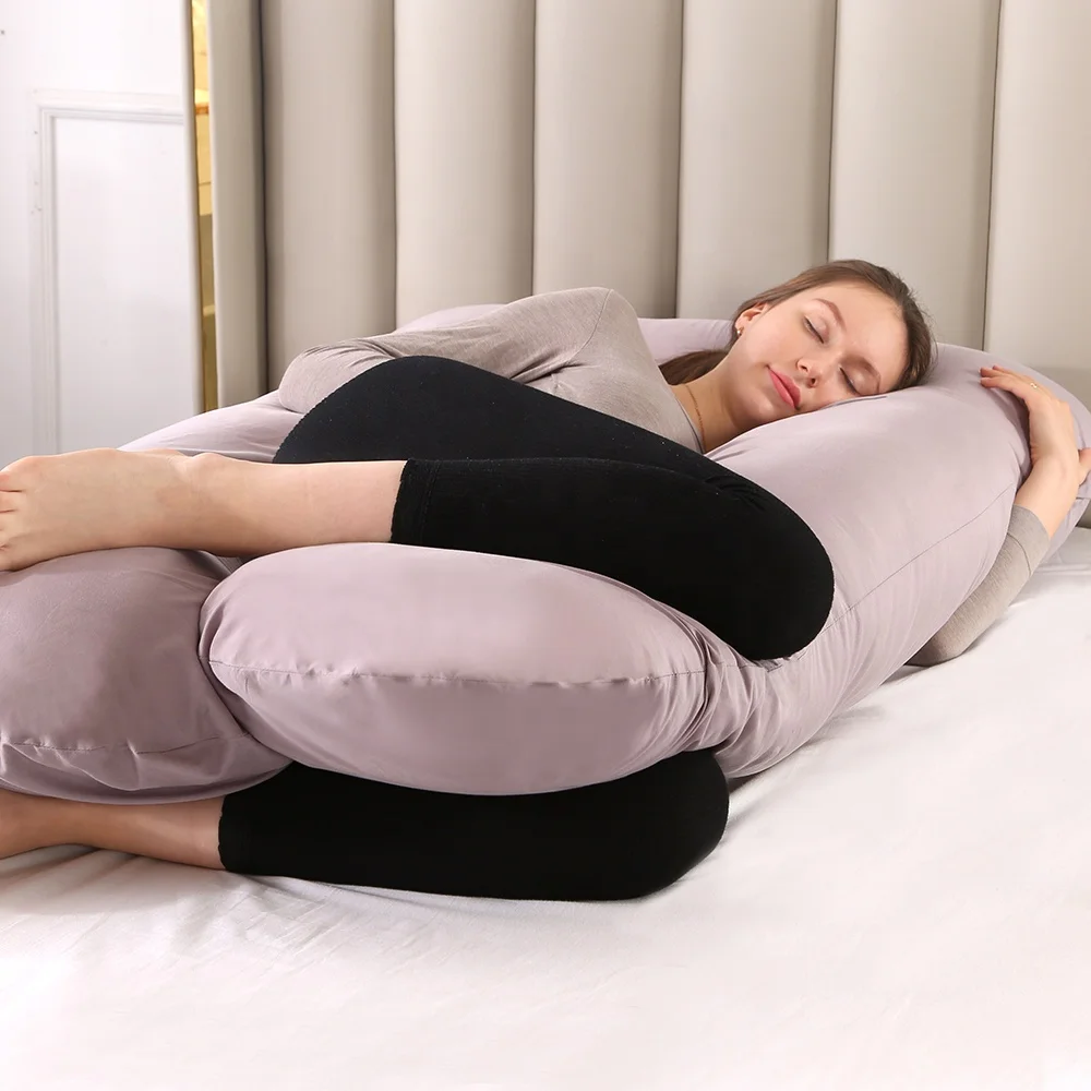 Factory Wholesale Variety Color Pregnant Women Support U-Shaped Total Body Pregnancy Pillow