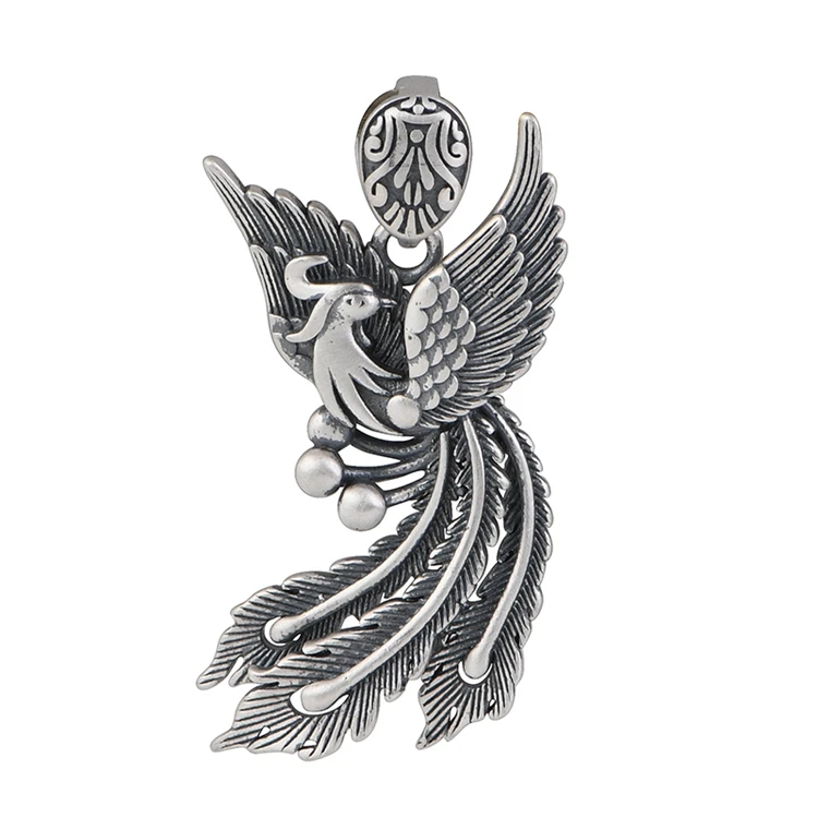 Authentic Ring Jewelry S925 Sterling Silver Jewelry Set Fashion Phoenix Ring Earrings Pendant for Women