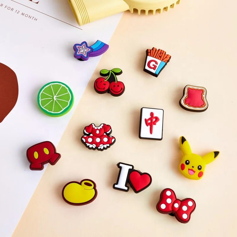 Wholesale shoe buckle Cartoon character charms Power designer shoe charms shoes decoration accessories pvc cartoon anime clog