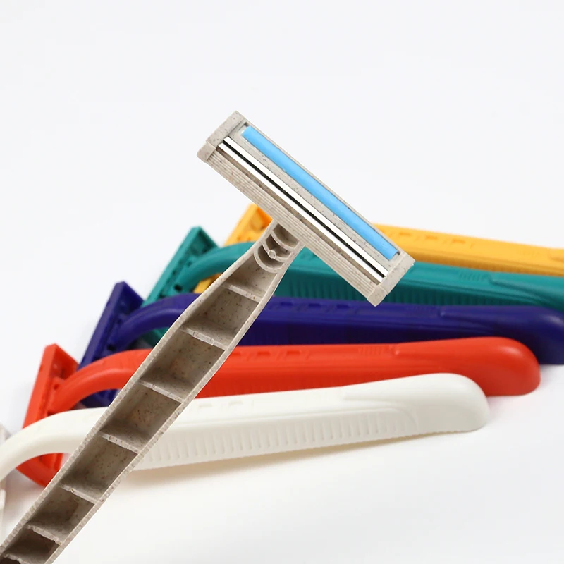 New Design Twin Blades Lasy Razor Customized Color Women Disposable Shaving Razor