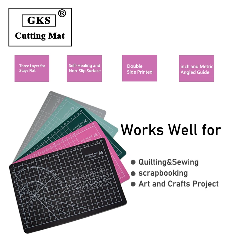 60x45cm Large PVC Adhesive A2 Self Healing Cutting Mat