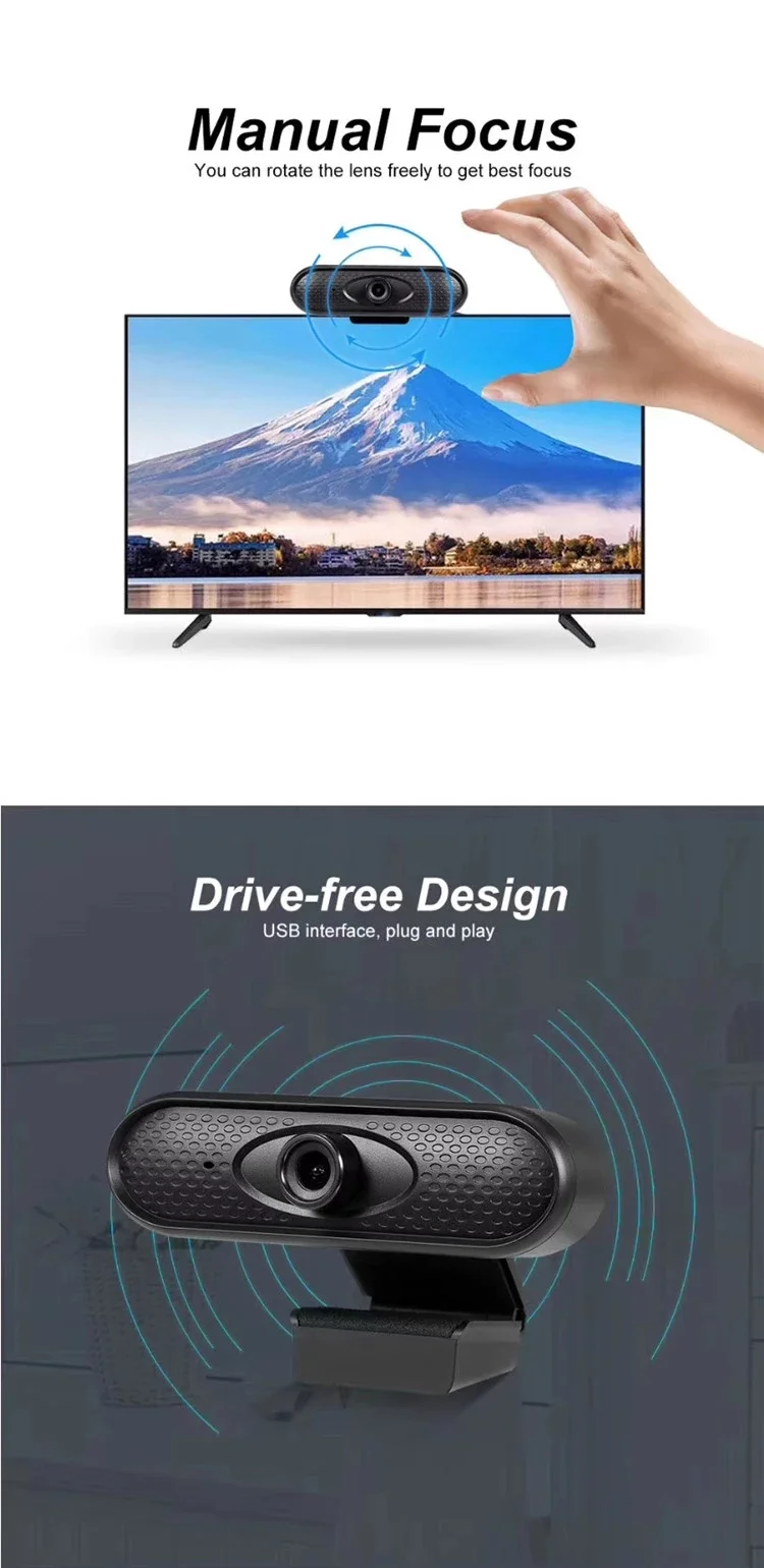 
Full HD Video Conference PC network Camera 1080P USB Live Steaming Webcam 2020 Most Popular 