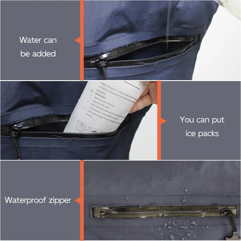 Water Cooling Circulation Vest Refrigeration Fan Air Conditioner Vest Coat for Work People Cooling Vest Ice Pack Cooling Clothes