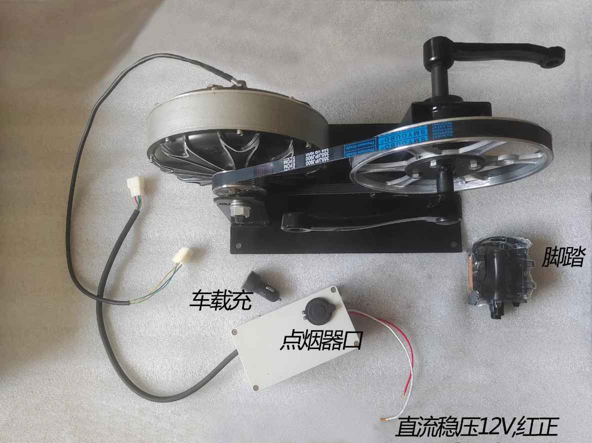 300w brushless Permanent magnet Pedal bicycle generator DC AC output