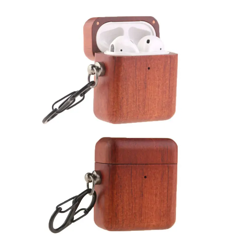 New wooden earphone shell earphone protective cover for airpods pro Universal headphone case for Airpods Case 1/2