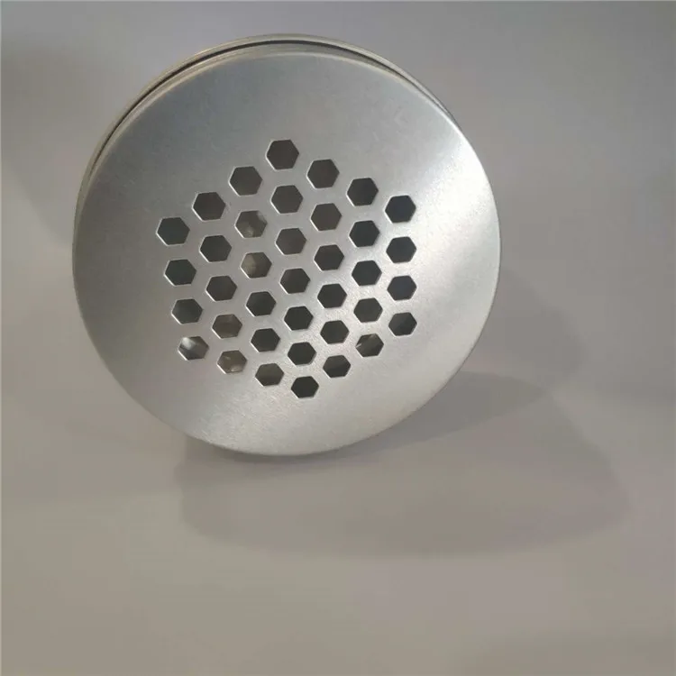 
Can custom aluminium metal packaging jar spice candle candy jar with lid hole 