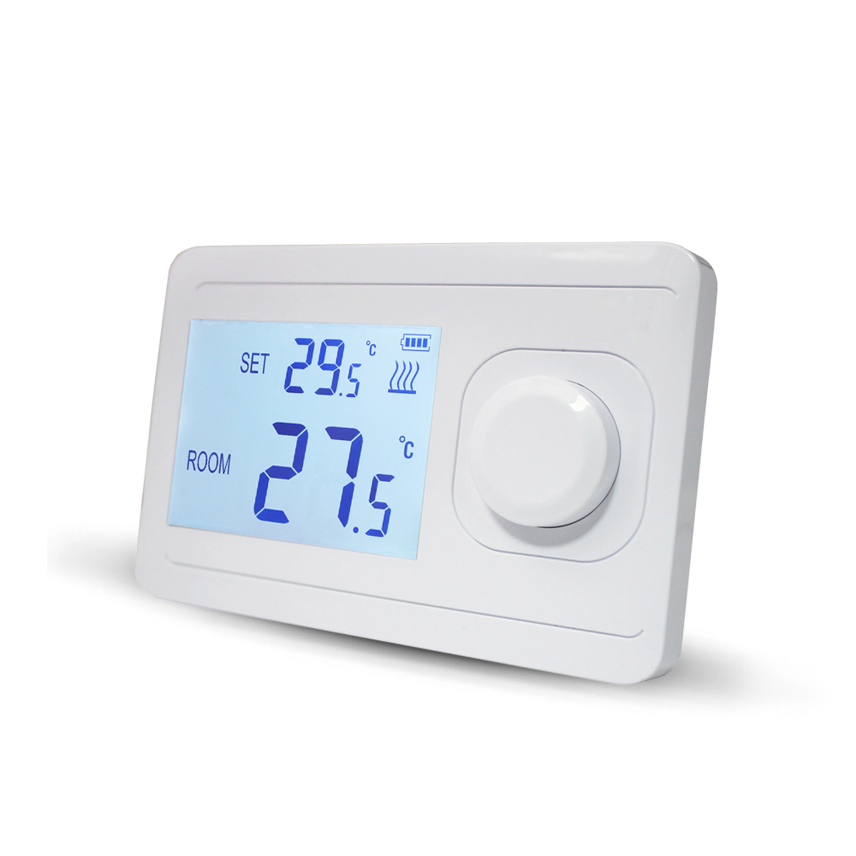 Portable table standing electronic wireless room thermostat RF