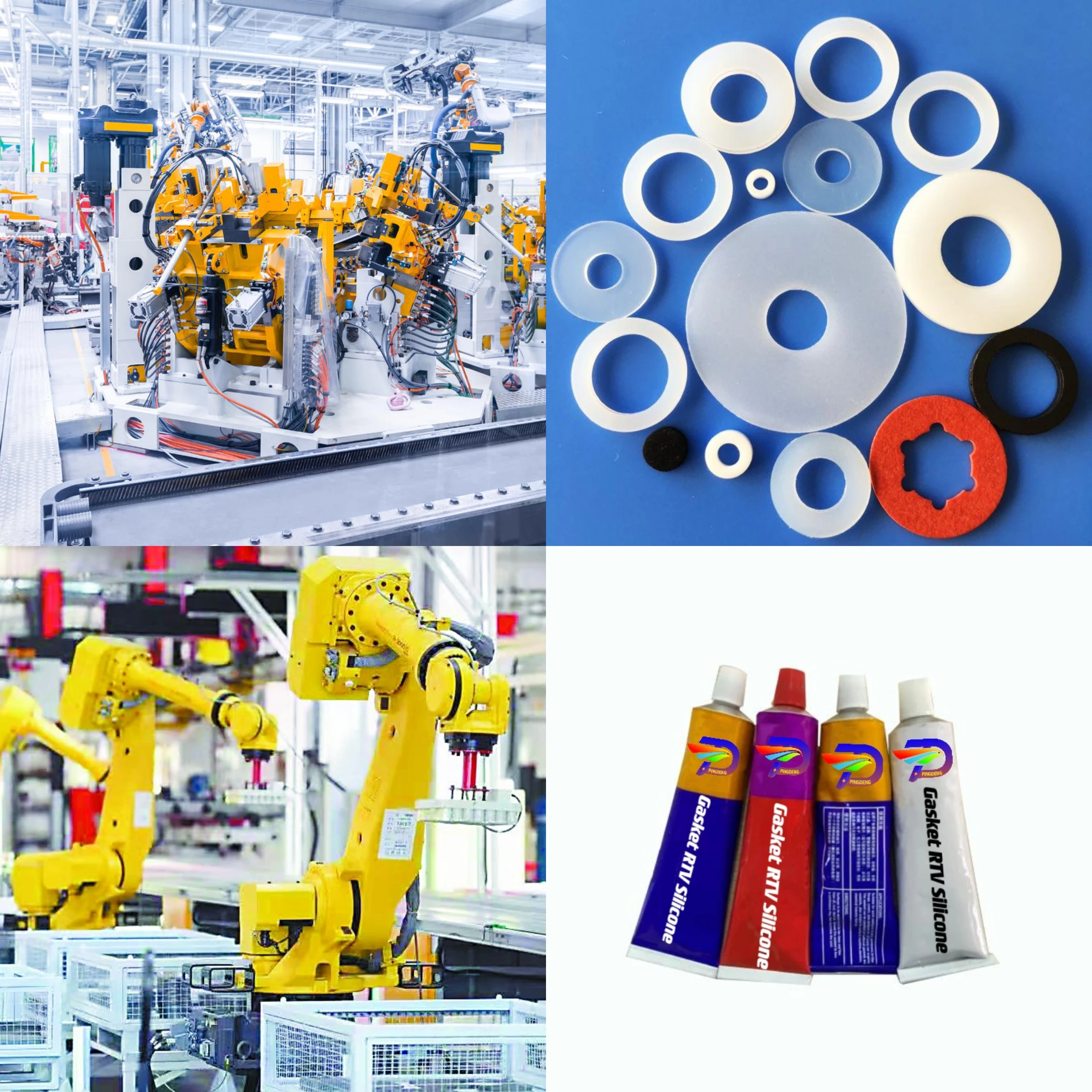 Lower price supplier fast curing RTV gasket maker paste silicone Instant adhesive for auto spare parts/RT V