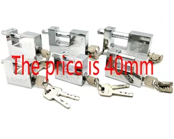 Большой дверной замок, закаленный антирежущий железный навесной замок, антикоррозийный тяжелый прямоугольный железный навесной замок