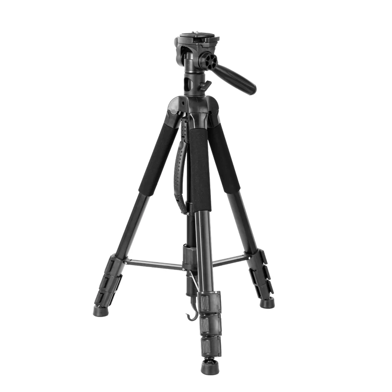 Professional manufacturer custom adjustable multifunctional mobile phone selfie aluminum alloy black overhead tripod