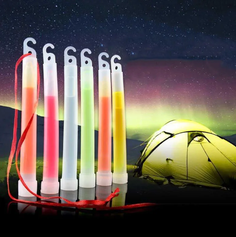 6 inch glow sticks with hooks glow glow sticks outdoor camping concert hand sticks