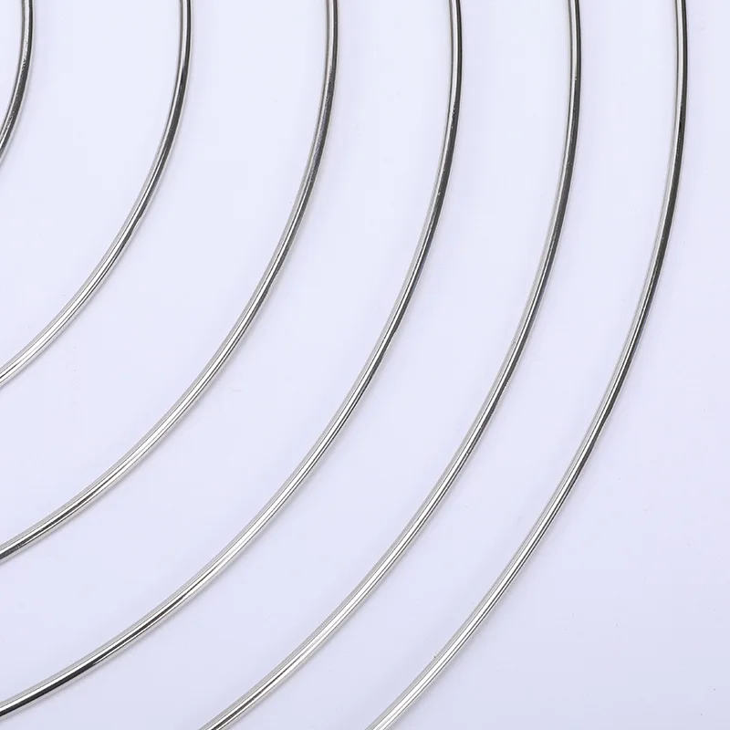 Modern fashion Big Circle Welding Metal Ring For Floral Decoration Silver Macrame Hoops Diy