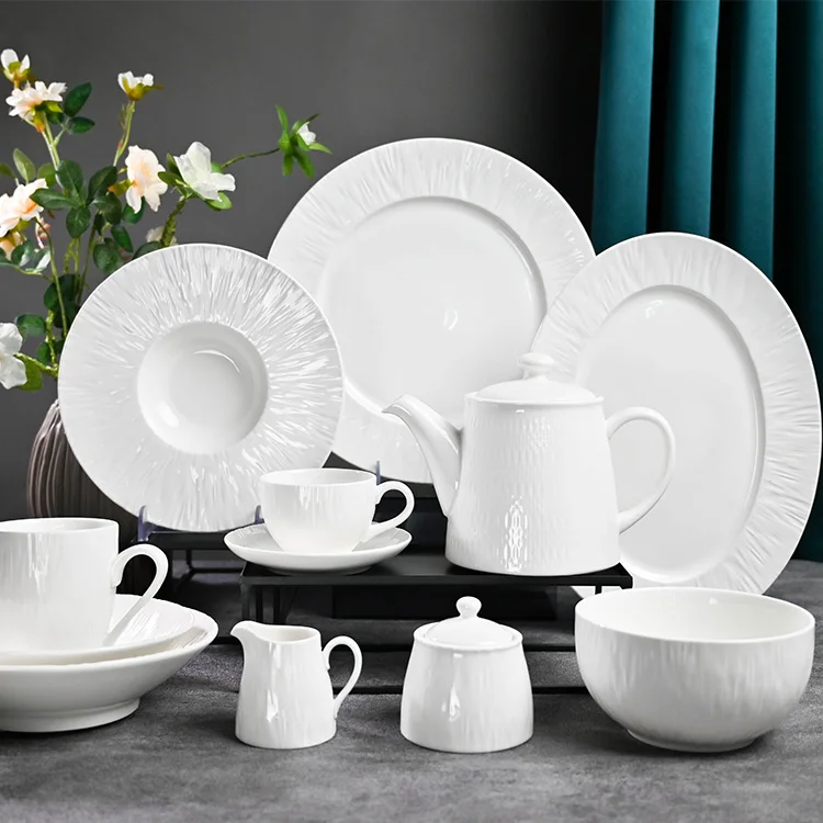 P&T Horeca porcelain dinner sets homeware ceramic catering serving dishes dinnerware sets luxury for restaurant ceramic