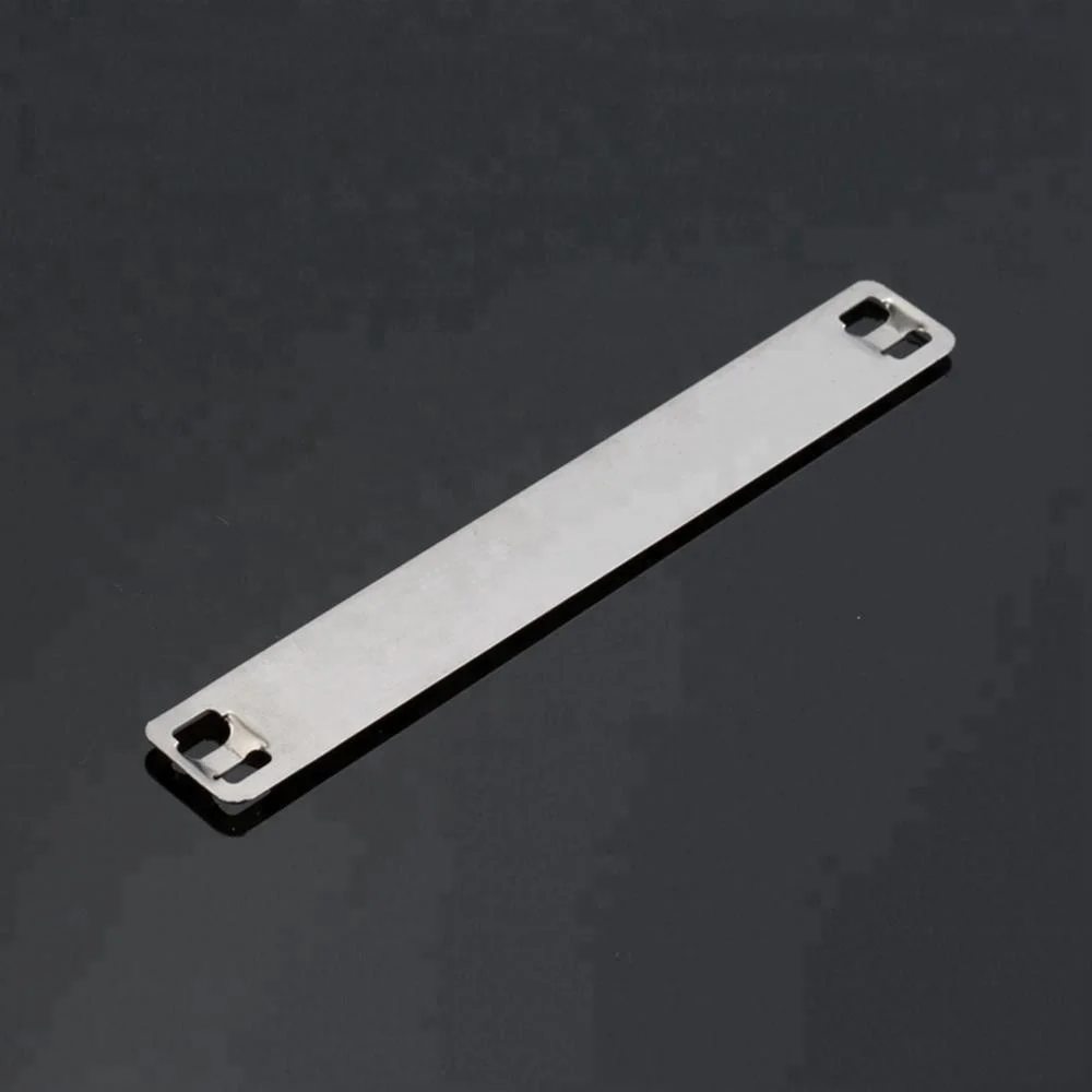 9.5mmx89mm Steel Material and Marker Plate Type 316 Stainless Steel Cable Marker Name Tag Strips Plate