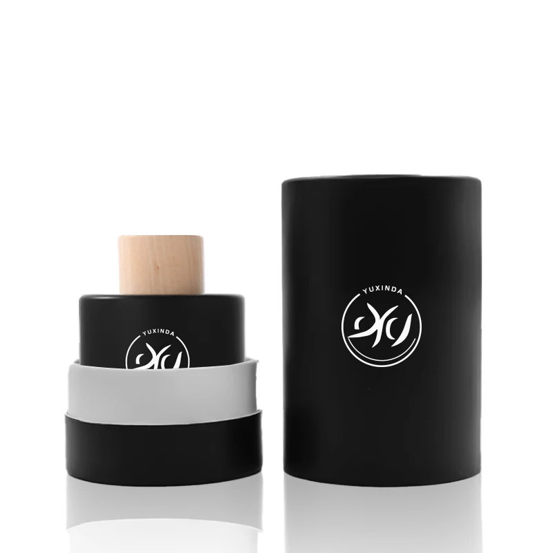 Wholesale Round Empty botol kaca parfum 50ml Vintage Luxury 10Ml 30Ml 50Ml 100Ml Black Glass Bottles For Perfumes With Lids