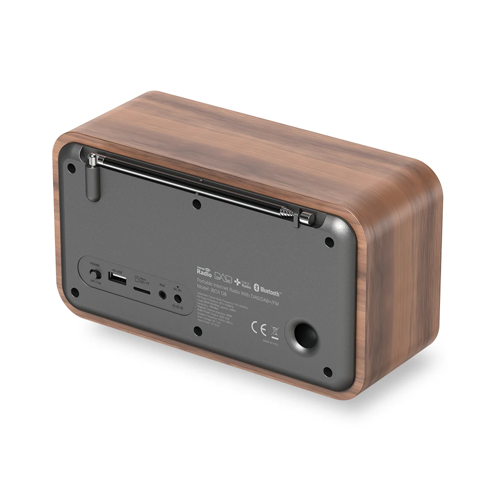 
IRD8 Wooden internet wifi radio with Bluetooth and usb playback 
