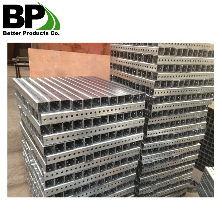 Hot Sell Durable Galvanized square Sign Posts Versatile Traffic Sign Post Manufacturer square Steel Perforated Pipes