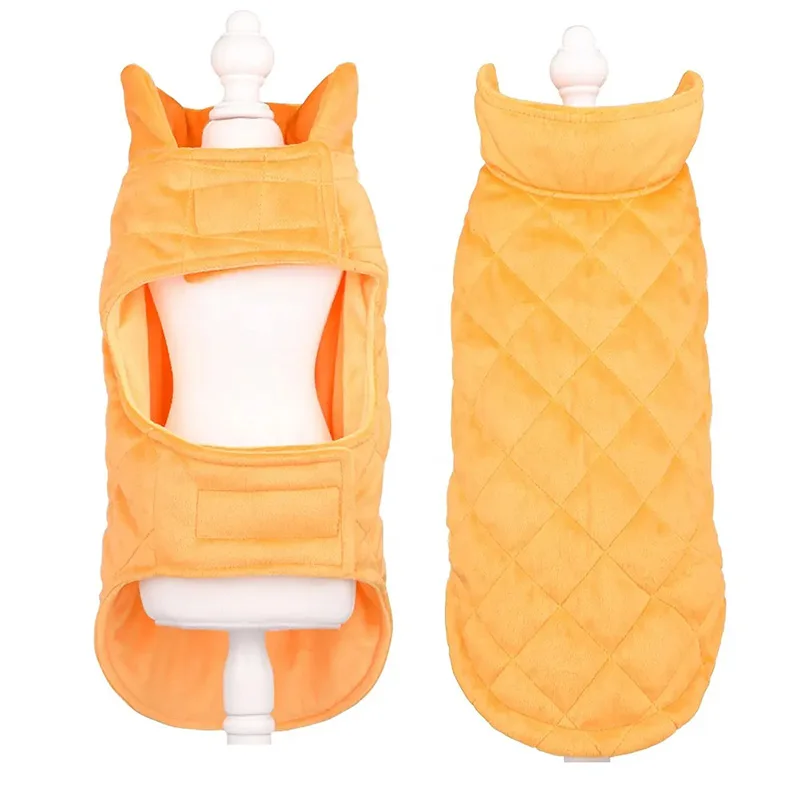 Velvet Dog Sweater Coat Pet Puppy Winter Jacket for Cold Weather Dog Apparel Carton Packaging Customized Stylish Windproof Plush