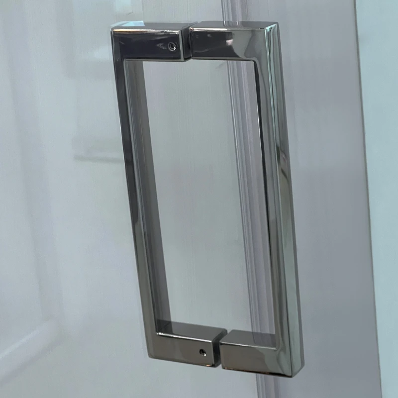 Easy Clean Tempered Glass Frameless Straight Shower Door One Way Sliding Frameless Shower Glass Door