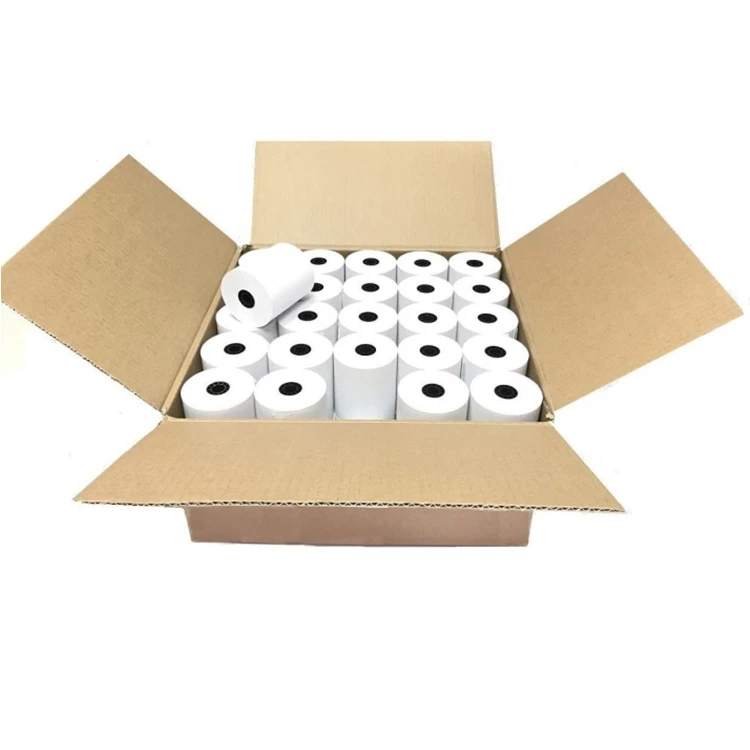 Factory Wholesale Price Thermal Paper 57x30 Fast Delivery Custom Logo Cheap Price Plastic Core Cash Register Paper Rolls