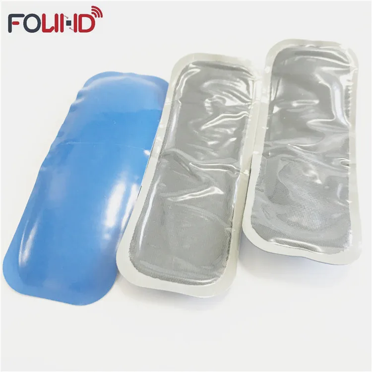Long range ISO18000-6C 865-868MHz Soft Flexible Passive Blue Rubber UHF Rfid Tire Tag For Vehicle Tracking