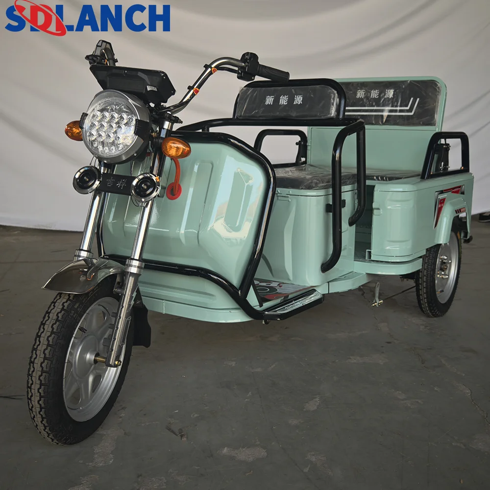 New Electric Tricycle Solar Electric Bike Fat Tire Tricycle With Cabin For Sale