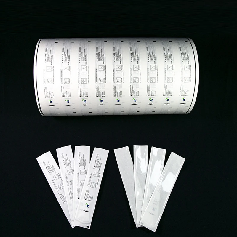 Throat BAG swab cotton swab paper plastic packaging roll film for automatic packaging machine dialysis paper