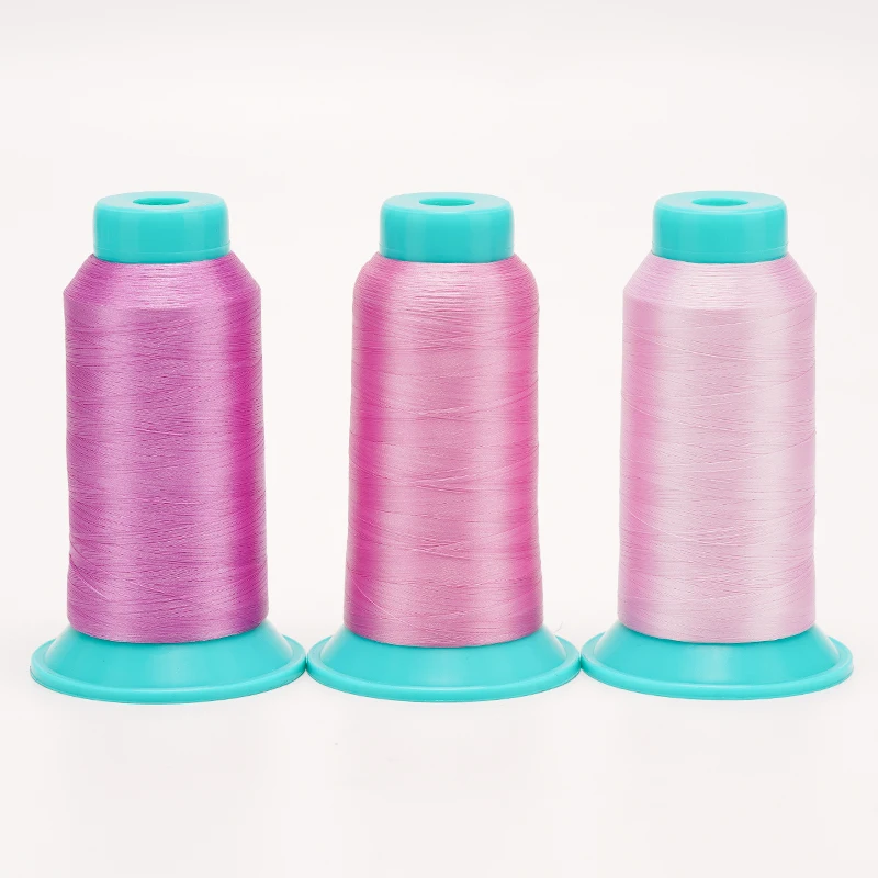 75D/2  100% polyester filament yarn  embroidery for LOGO brand