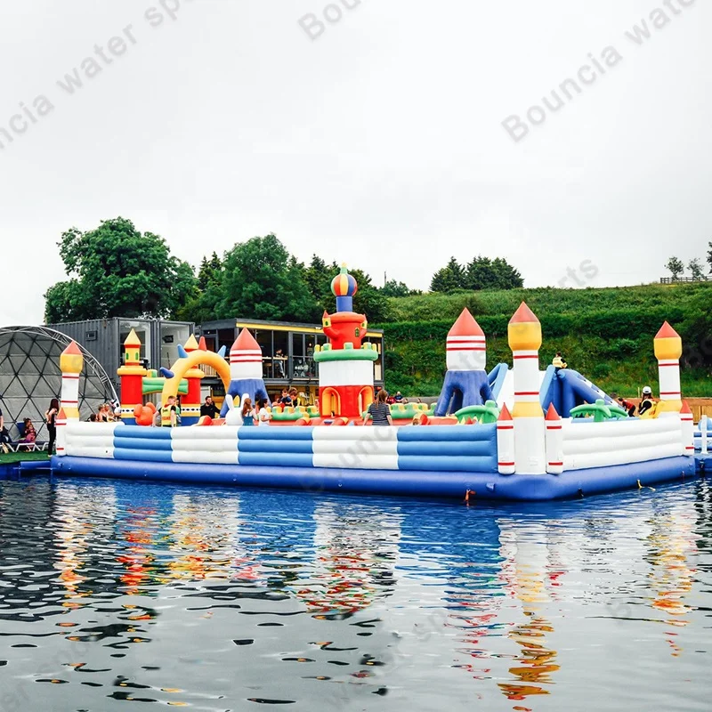 Bouncia Airtight  Kids Game Inflatable Fun City Castle  With Slide