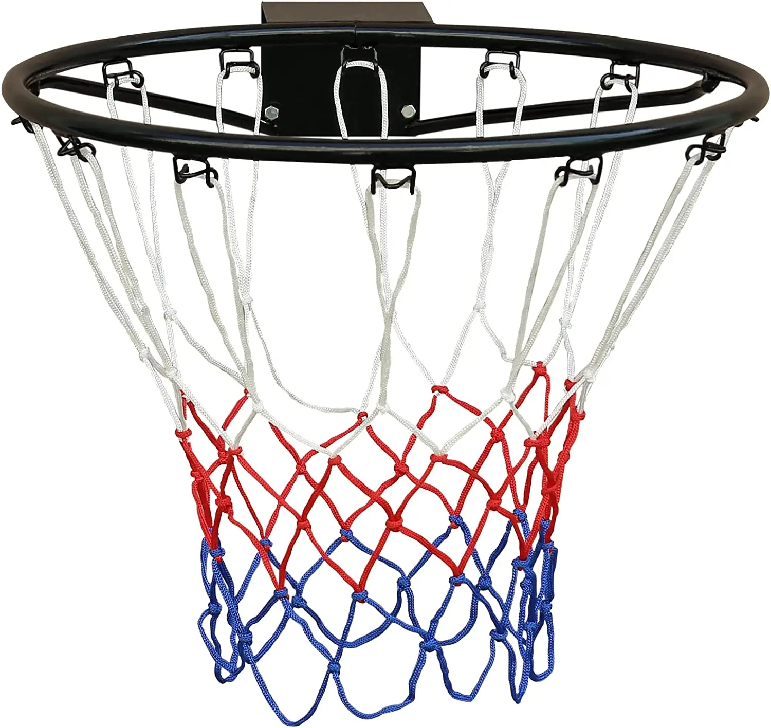Basketball Solid Rim, Basketball Net, Indoor Outdoor Hanging Basketball Goal with All Weather Net Wall Mounted Basketball Hoop 1