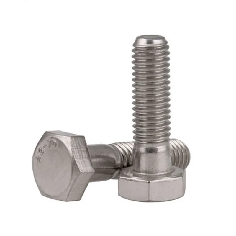 DIN933 931 Stainless Steel 304 316 Fasteners Hex Head Bolt supplier hexagon bolt schrauben High strength Steel structure bolts