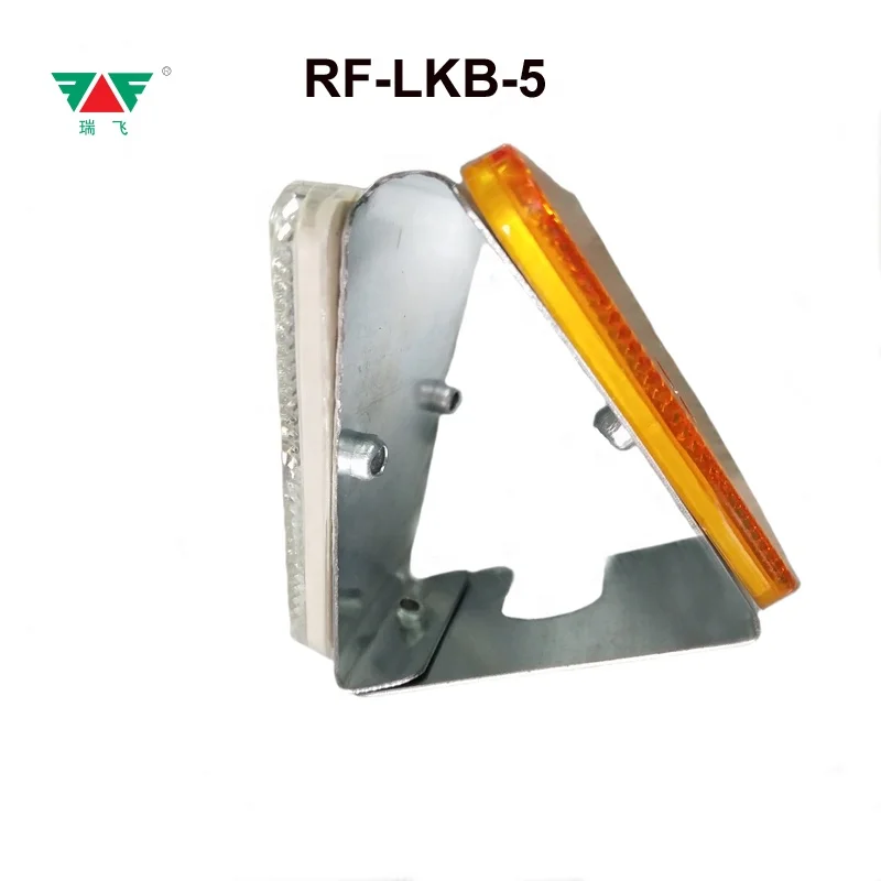 High Visible Highway Using Delineator Yellow-White Double Faced Ladder Shaped Two Reflectors Roadway  Delineator