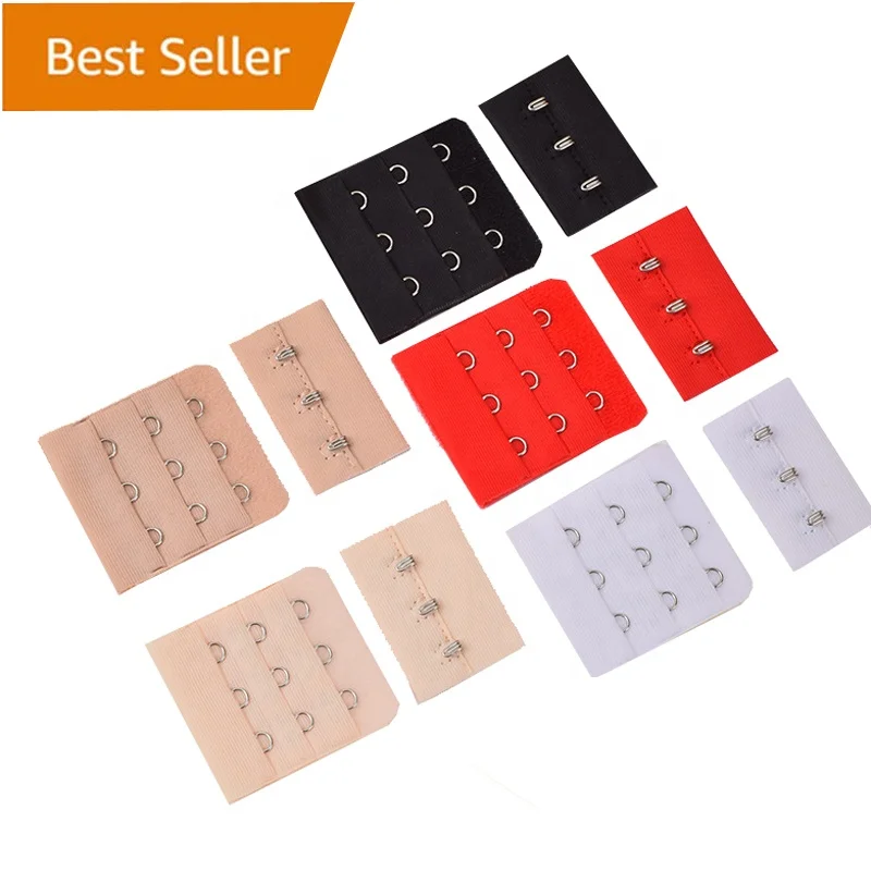 Factory wholesale Women 4.5 cm Bra 3 Hooks 3 Rows narrow Needing sewing Bras Hook eye