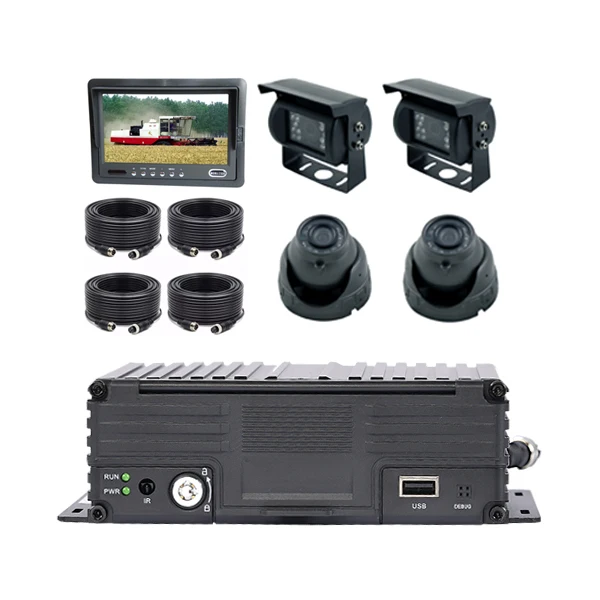 High Quality 4 channel 1080p mobile dvr with sim card