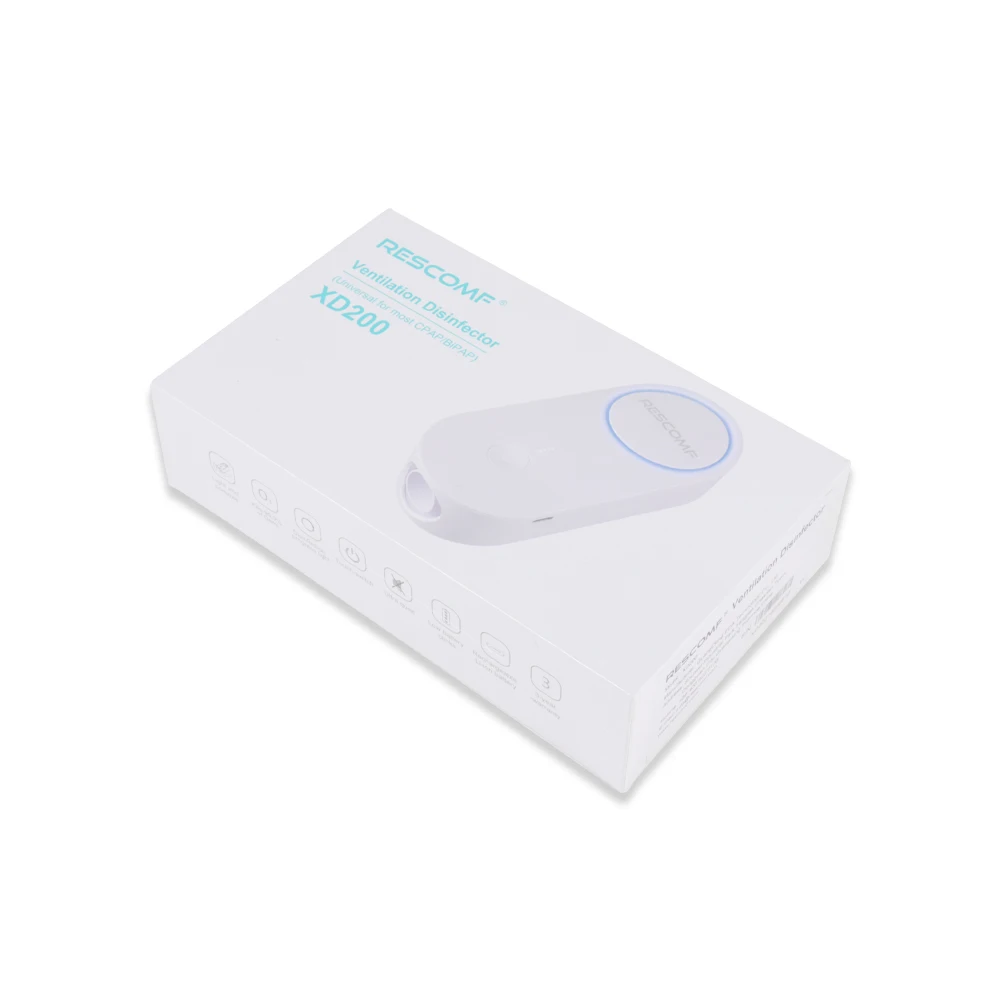 CPAP маски гигиеническая стерилизация дезинфицирующее средство дезинфектор устройство для очистки озона дезинфицирующие трубки Rescomf XD200