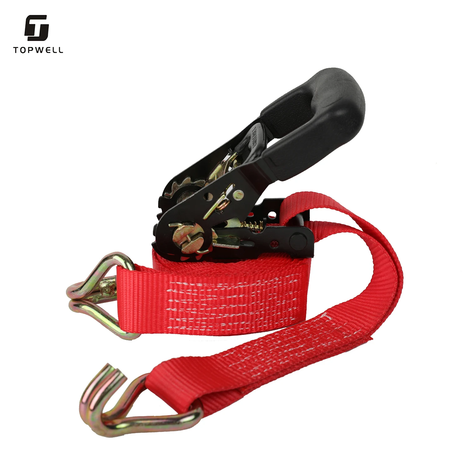 100% полиэстер лямки бесконечные Ratchet сковать двойной j-крючок, стяжный грузовой галстук вниз Ratchet ремень