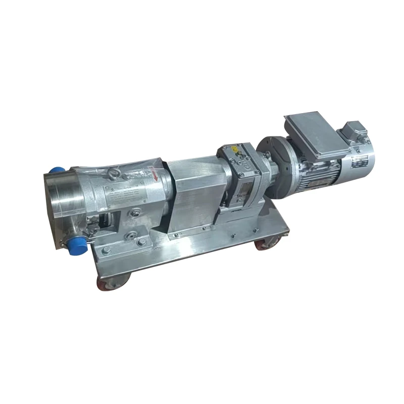 Horizontal Positive Displacement Meat Paste Transfer Rotary Lobe Pump