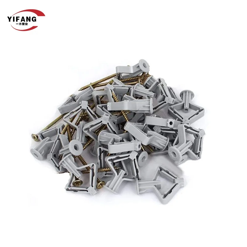 50 Pcs Metal Gypsum Board Butterfly Drywall Anchors Kit Hollow Wall Anchors Heavy Duty Dry Wall Mount Anchors