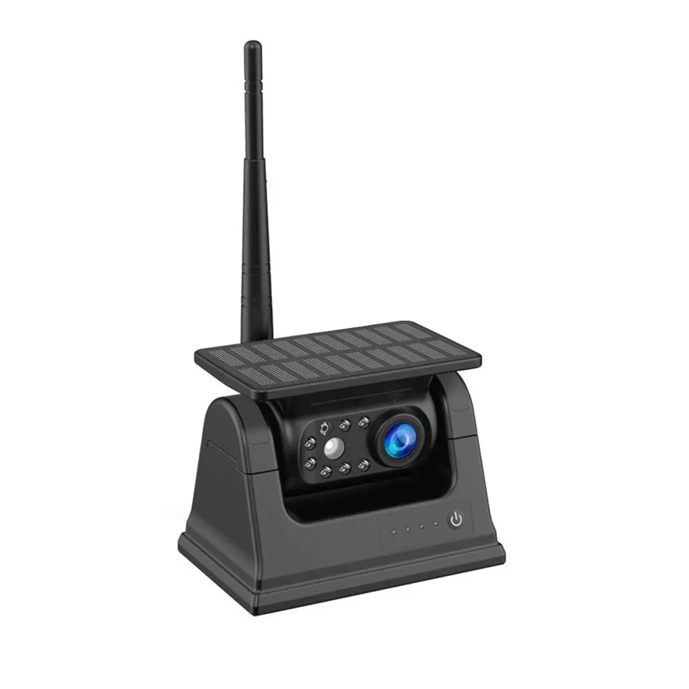 2.4G WiFi wireless solar camera wide angle truck camera night vision parking sensor backup camera with strong magnetic for lorry