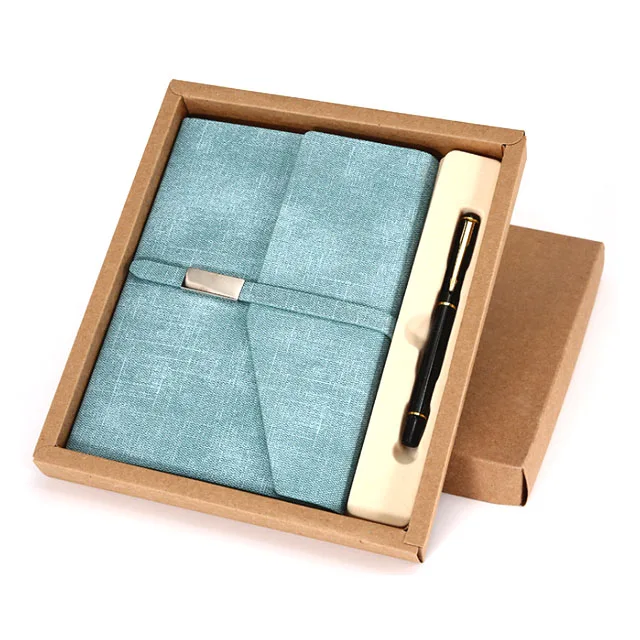 Hot Selling luxury notebook gift set with Pu Leather packaging Business Gift