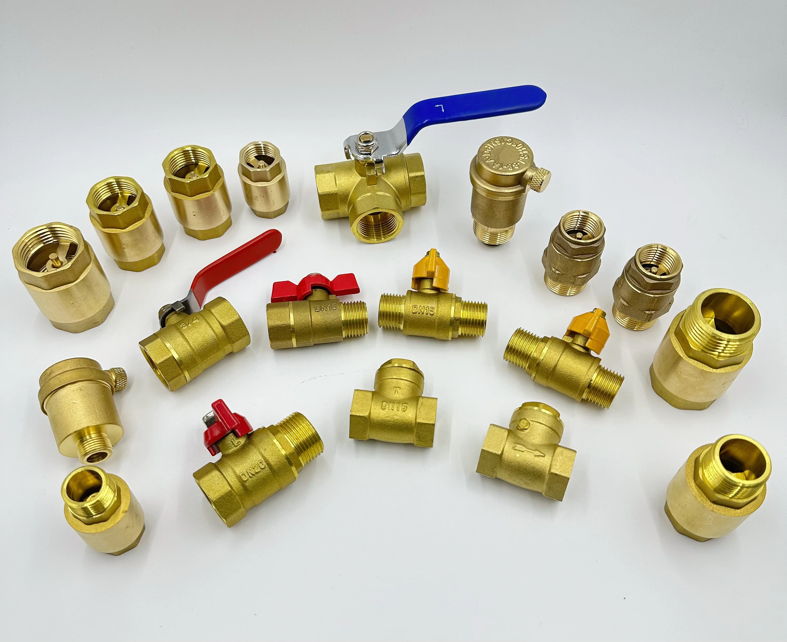 Factory Direct Sale Forged Material Brass Ball Valve 1/2 inch Threaded Fitting Brass Gas Valve