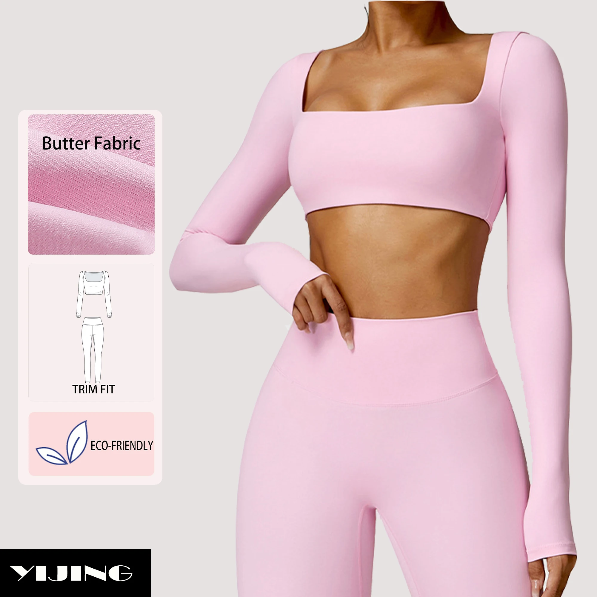 Женская спортивная одежда с длинным рукавом