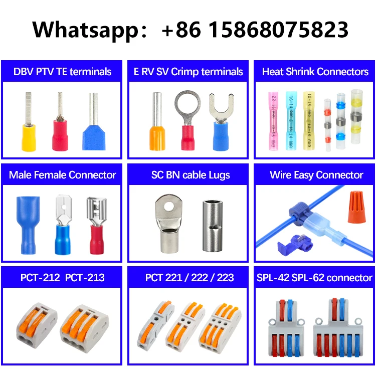 Copper Needle Pin Crimp Electric Cable Wire Connector Terminals