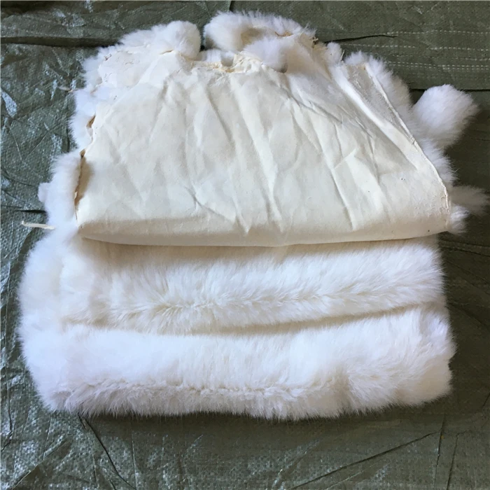 100% Real Bunny Women Rex Rabbit Fur Chinchilla