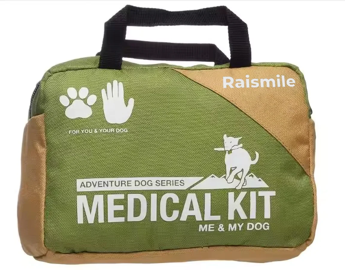 Raismile Adventure Medical Pet First Aid Kit Trail Dog First Aid Medical Kit for Outdoor Camping Firs aid Kit