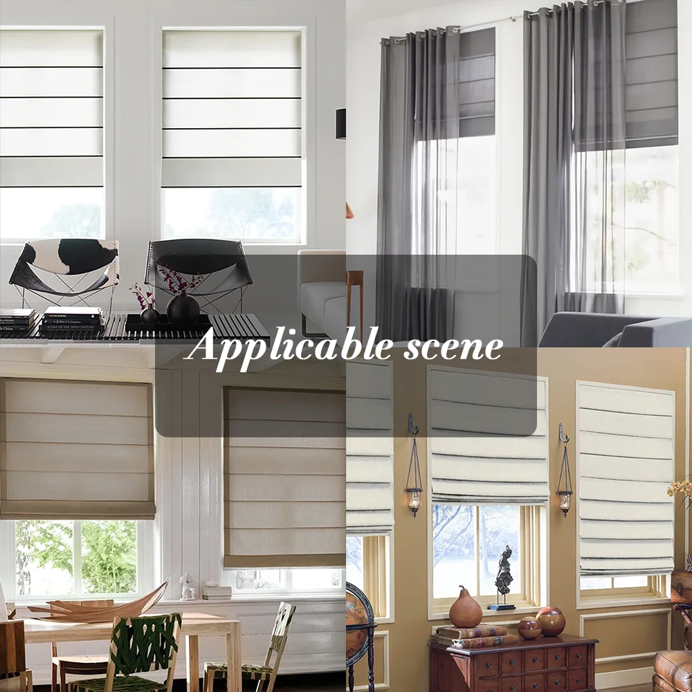 2023 спортивный стиль на заказ жалюзи окна Автоматический Белый римская
