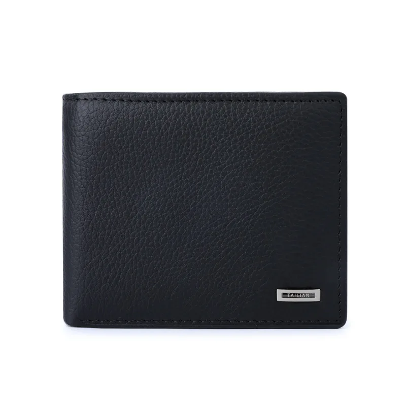Factory Wholesale Custom Men Purse Top Quality Men Wallet Genuine Leather Purse Practical Card Male Wallets