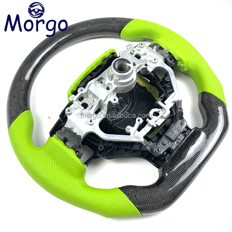 Carbon Fiber Steering Wheel Fit for Lexus IS250 IS300 IS 250 300 NX CT200h 2014 TO 2021 Green Car Steering Wheel Customizable Co