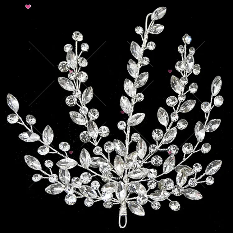 WHD-069 Fashion Show Silver Crystal Rhinestone Bodice Dress 3d Applique Pattern Bling Diamond Stone Designs For Evening Party